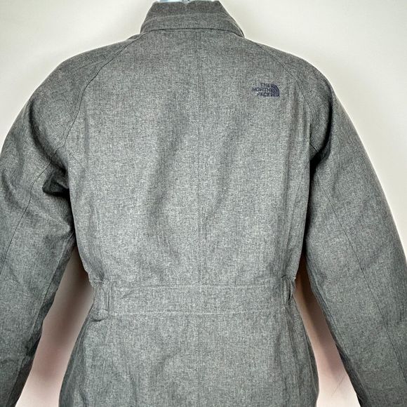 The North Face Women's Down HyVent Parka Coat Gray Size XS NO HOOD - Picture 5 of 16